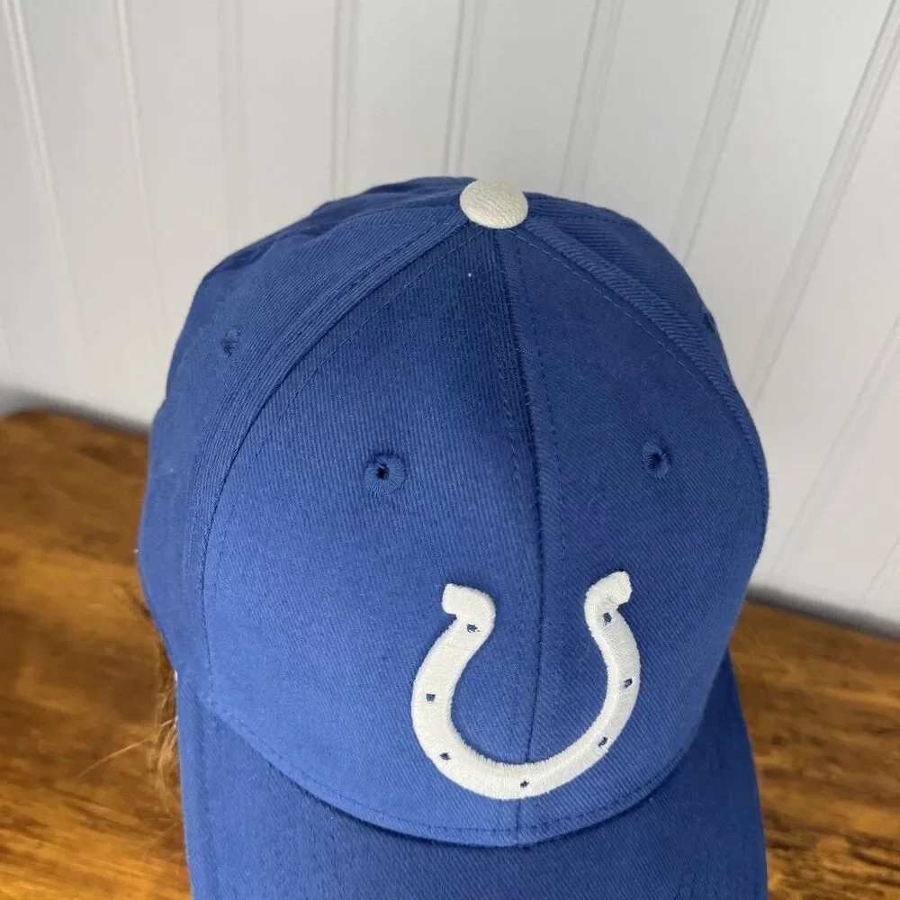 Indianapolis Colts Hat Adjustable Reebok Blue White NFL Football Wool Blend Men